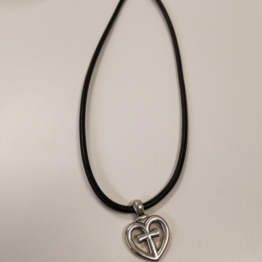 James avery heart with cross necklace